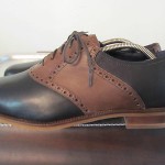 Cole Haan Carter RBR Saddle Black Brown Leather Oxfords Shoes Mens Size 10 EPUC