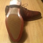 MENS COLE HAAN SHOES NWOB CAP TOE MADISON  BROWN OXFORD GREAT LOOK SIZE 8.5 M