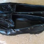 COLE HAAN Black Leather Men Slip On Loafers, Sz. 10 M.