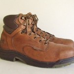 Mens Timberland PRO POWER FIT Brown Leather Steel Toe Work Ankle Boots size 14 M