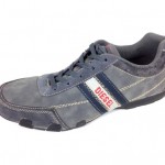 DIESEL Shoes LEATHER Gray COMFORT Lace Up ATHLETIC Sneakers RUNNING Mens 11 M
