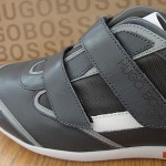 NEW HUGO BOSS BLACK MENS ‘WALMIN I’ SNEAKERS IN GRAY SIZE US10, UK9, EU43