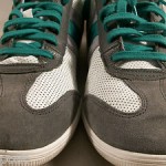 DIESEL MEN’S LOUNGE LACE-UP SNEAKERS WHITE GREEN GRAY 12 MEDIUM $125  HNPZ
