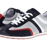 Hugo Boss Mens Silvans Dark Blue Casual Lace-Up Fashion Sneakers Kicks Shoes