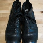 Men’s DIESEL Workmate II Classic Black Leather Ankle Boots Sz 10.5 / EU 44