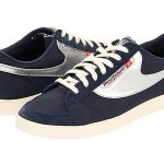 Diesel Eagle Shoes Mens Sneakers Size 12.5 Midnight Navy White Canvas Trainer