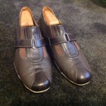 Cole Haan Mens Brown Leather Shoes Velcro 10 M Nike Air Used Great Condition