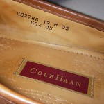 Men’s COLE HAAN Gold HORSE BIT Shoes LOAFERS Sz 12M  Med BROWN Leather SLIP ON