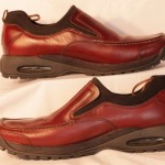 COLE HAAN country burgundy Leather Nike Air PENNY LOAFER Shoes Slip-On 12 D EUC