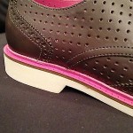 Cole Haan Nike Air Franklin EVA Wingtip Oxfords 9 Mens Gray Pink White Details