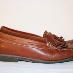 COLE HAAN Men’s Size 10.5 LOAFERS Slip-On TASSLE Shoes Brown Leather