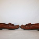 COLE HAAN Men’s Size 10.5 LOAFERS Slip-On TASSLE Shoes Brown Leather