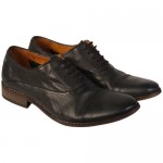 Diesel Mens Chrom Black Leather Casual Dress Lace Up Oxfords Shoes 10