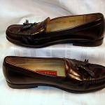 Cole Haan City Mens Burgandy Tassle Loafers 10.5 D Dress Shoes