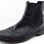 Cole Haan Nike Air Black Leather Slip On Ankle Boots Men Size 10 M