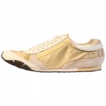 Diesel Mens Take White Casual Leather Lace Up Sneakers Shoes