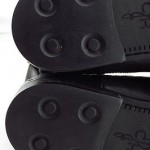 Cole Haan Nike Air Black Leather Slip On Ankle Boots Men Size 10 M
