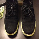Cole haan Chukka Lunar grands Size 8 Black Suede  Volt Used