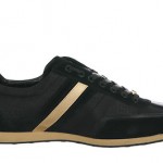 Hugo Boss Green Men’s Streatmetal Sneakers In BLack (50254497-001)