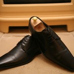 Men’s Hugo Boss Black Leather Shoes Size UK 10