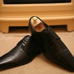 Men’s Hugo Boss Black Leather Shoes Size UK 10