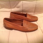 Men’s COLE HAAN Genuine Hand sewn  Leather Loafers Shoes Size 10.5 D Brown