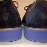 COLE HAAN Wingtip Suede Leather Navy Blue Oxfords Mens Shoes SIZE 10M