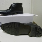 Hugo Boss black leather lace-up chukka ankle desert boots 9.5M gentle used