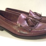 Men 10 M COLE HAAN Dark Brown Leather Lined Kiltie Tassel Loafers Slip On Shoes