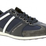 Hugo Boss Mens Sneakers Orange Label Simbad II Navy Lace Up Textile Suede