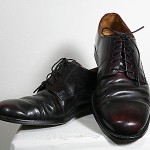 Cole Haan City Dark Red/Brown Distressed Leather Oxfords Mens Size 8 D EUC