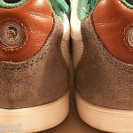 DIESEL MEN’S LOUNGE LACE-UP SNEAKERS WHITE GREEN GRAY 12 MEDIUM $125  HNPZ