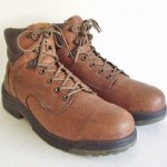 Mens Timberland PRO POWER FIT Brown Leather Steel Toe Work Ankle Boots size 14 M