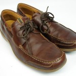 COLE HAAN NIKE AIR CASUAL LACE UP BOAT SHOES MENS SIZE 12 M BROWN LEATHER