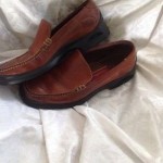 COLE HAAN Mens Shoes Sz. 9 Brown Leather Loafers NIKE AIR