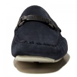 $245 HUGO BOSS Blue Drivers Loafers Shoes 9.5 42.5 Mens Casual Moccasins 10 43