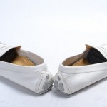 Cole Haan Howland Penny L11 R10.5 White leather penny moc driving loafer MISMATE