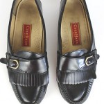 COLE HAAN CITY Men’s Black LEATHER Slip on LOAFERS w/ Buckle Size 10.5 D