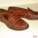 COLE HAAN DOUGLAS CLASSIC Saddle Tan Penny Loafers MENS 8.5 D