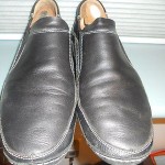 Cole Haan Nike Air Men’s Black Leather Slip On Loafers Sz 10.5 M  Driving Shoes