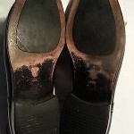 HUGO BOSS Black Leather Dress Oxfords Shoes Lace Size 12