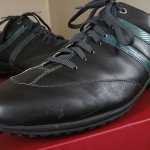 HUGO BOSS Orange Lable BLACK LEATHER Fasion SNEAKERS // size 13 D