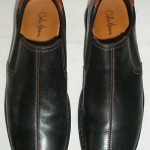 Mens Size 10 M Medium COLE HAAN ZENO Black Leather Loafers Slides Slip On Shoes