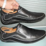 Cole Haan Nike Air Men’s Black Leather Slip On Loafers Sz 10.5 M  Driving Shoes