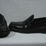 COLE HAAN NIKE AIR SLIP ON LOAFERS MEN SIZE 8-1/2 M BLACK LEATHER EUC