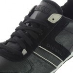 Diesel Loop 00YG64-PR131-H3050 Black Silver Gray Leather Casual Shoes Men