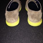 Mens Cole Haan brown suede shoes with yellow sole SZ 9.5