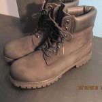 TIMBERLAND PREMIUM 6″ BOOTS ” NUBUCK BLACK ” Sz.10 MEN