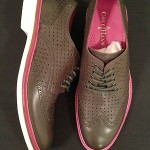 Cole Haan Nike Air Franklin EVA Wingtip Oxfords 9 Mens Gray Pink White Details