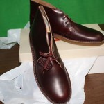 Clarks Originals MENS Desert Boots Size 11 M – Burgundy Beeswax Leather